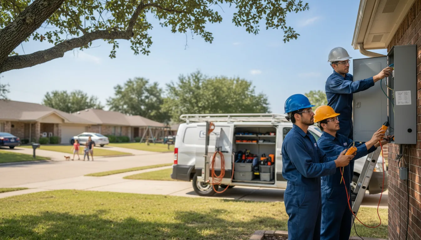 Certified electrician providing emergency electrical services in Gillett, WI